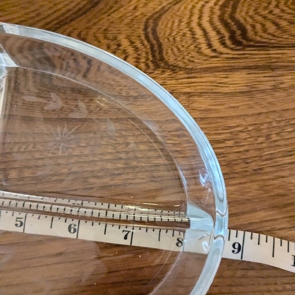 Clear Glass Divided Serving Dish can use for jewelry or catchall - Picture 3 of 6